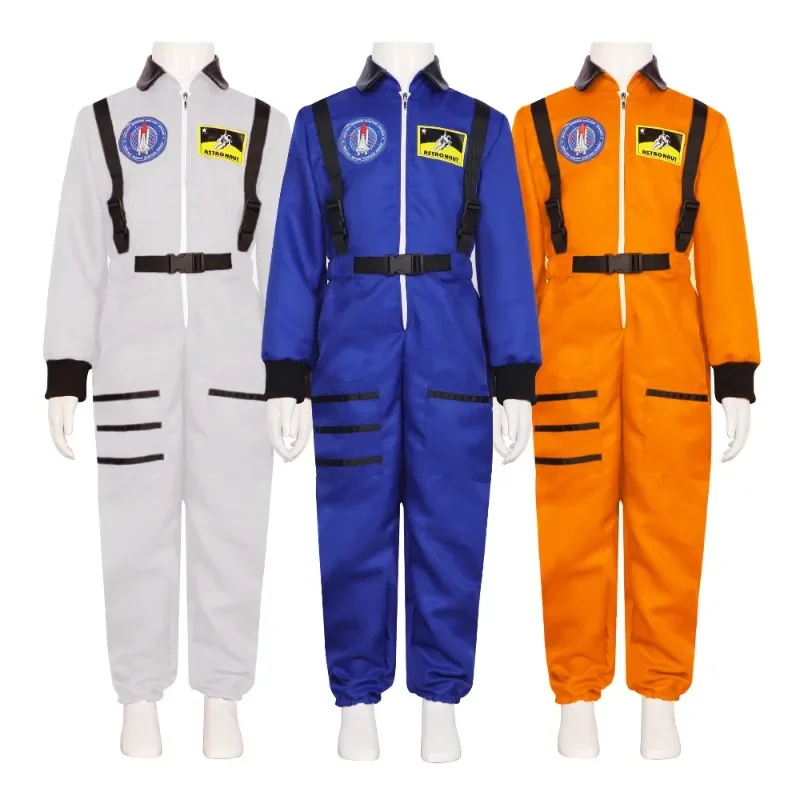 

Astronaut Cos Suit Spacesuit Party Stage Performance Costume Cosplay Plays Spacesuit Men Women Children Carnival Party Outfit