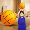 1-5pcs Bouncing Mute Ball Indoor Silent Basketball with Hoop High-Resilience Lightweight Foam Basketball 18/21/24cm Kids Gifts 2