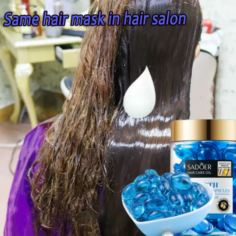 Magic Hair Vitamin Capsule Keratin Oil Fast Restore Hair Soft Smooth Shiny Deep Moisturizer Frizzy Dry Scalp Care Products