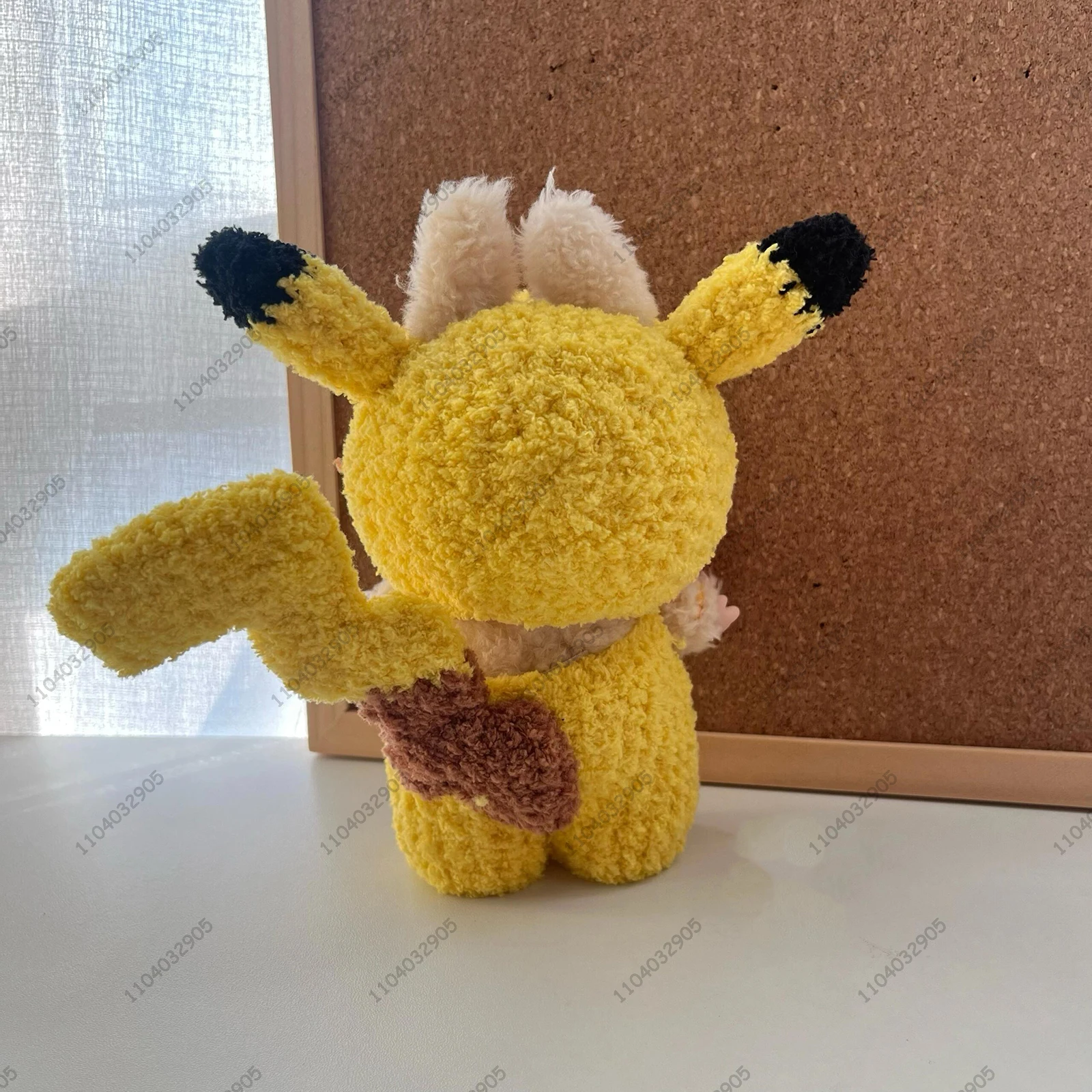 Vinyl Doll Labubu The Monsters Pok&eacute;mo Pikachu Costume Clothes 1:1 Original Replica Action Figure Bag Charm Bag Pendant Gift