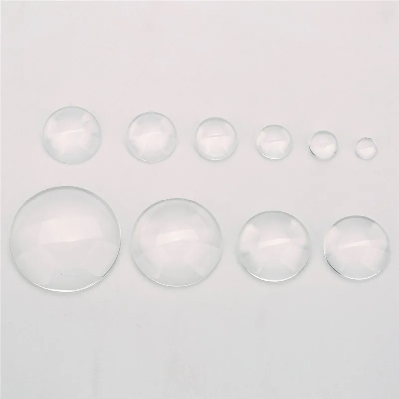 

50pcs/lot Oval Round Glass Cabochon 6mm 8mm 10mm 12mm 18mm 20mm 25mm 30mm Transparent Flatback Cameo Cabochon For Jewelry Making