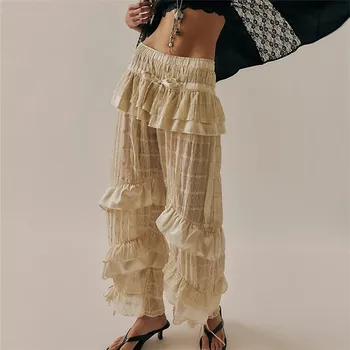 Donna Lace Trim FP Long Dupes Bloomers Sottoveste Pantaloni vittoriani con volant Pantaloni corti Bloomers Pantaloni Lounge Pantaloni del pigiama 1