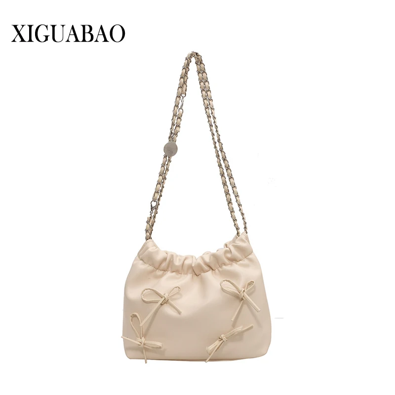 

Милые маленькие дизайнерские сумки через плечо с бантом для женщин, стильная женская кожаная сумка через плечо, женские кошельки