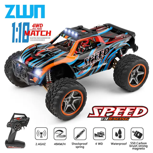 Wltoys 104009 1:10 2.4G Racing RC Car 45KM/H 4WD Speed Big Alloy Electric Remote Control Crawler Monster Truck Toys for Children 1