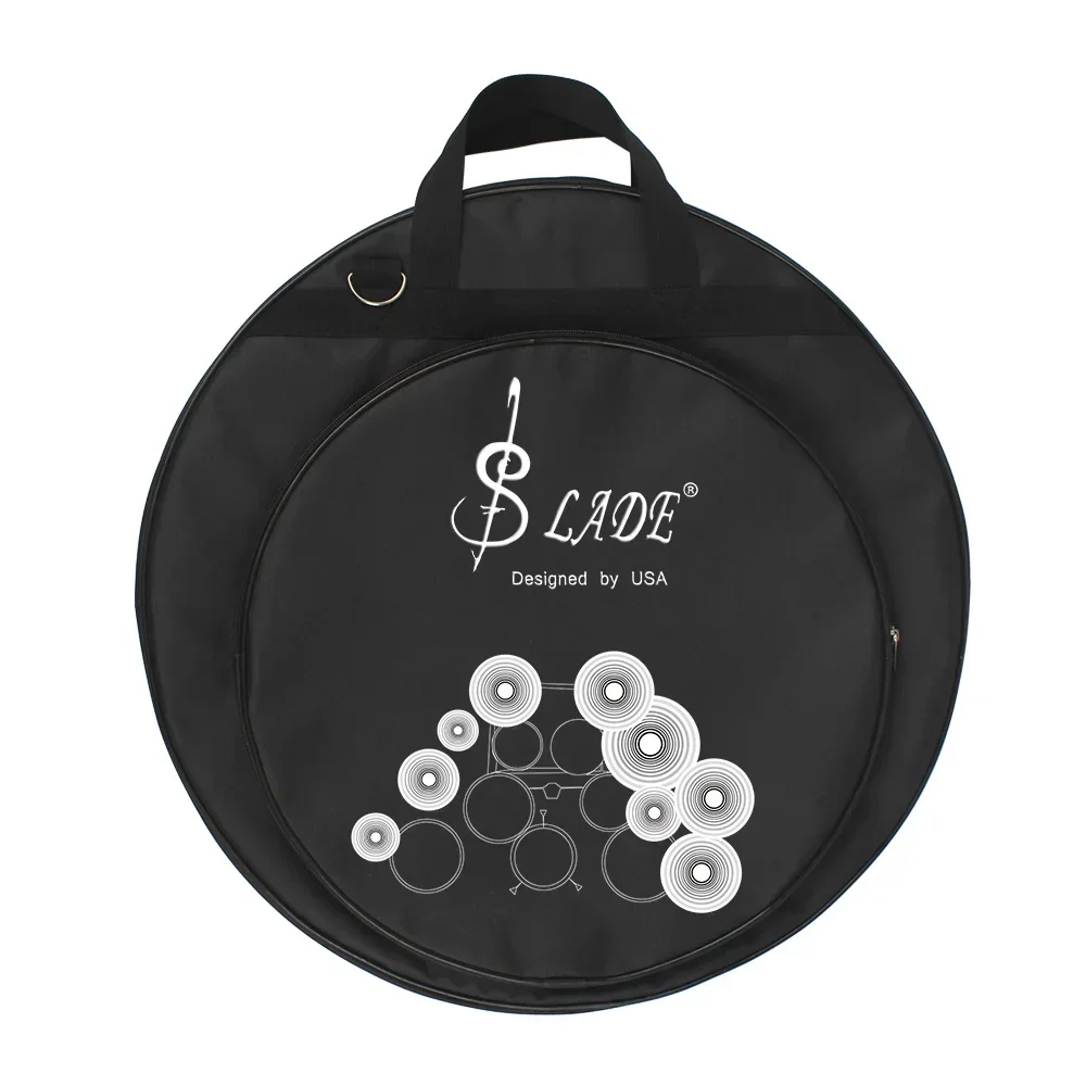 SLADE 21 Inch Cymbal Bag DrumSticks Handbags Removable Divider Shoulder Strap Knapsack Percussion Instruments Accessories