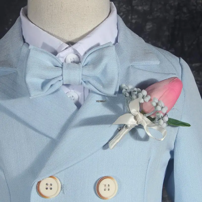 Boys Photography Suit Children Wedding Dress Kids Stage Performance Blazer Suit Baby Birthday Formal Ceremony Costume