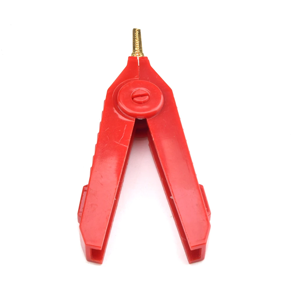 Gaqqee Alligator Clip 90mm Kelvin Copper Gold Plate Clip LCR Test Grey/Black/Red For Precision Instruments alligator clips,test clip,test hooks clips