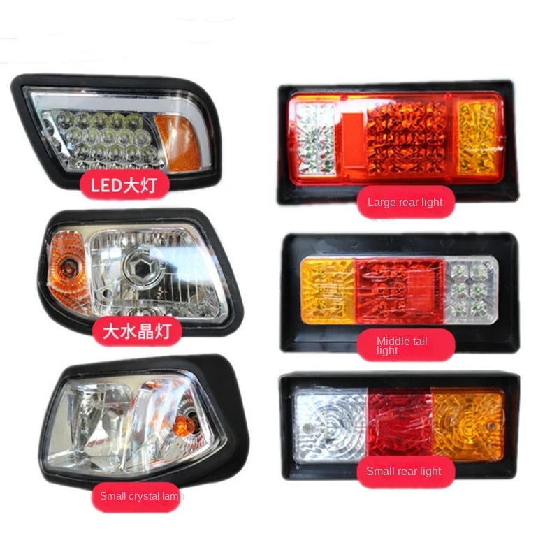 

XOJOX Excavator Parts For Mini Forklift Crystal Light Combined Headlight Rear Taillight Turn Signal For Mingyu 926 938 Led Light
