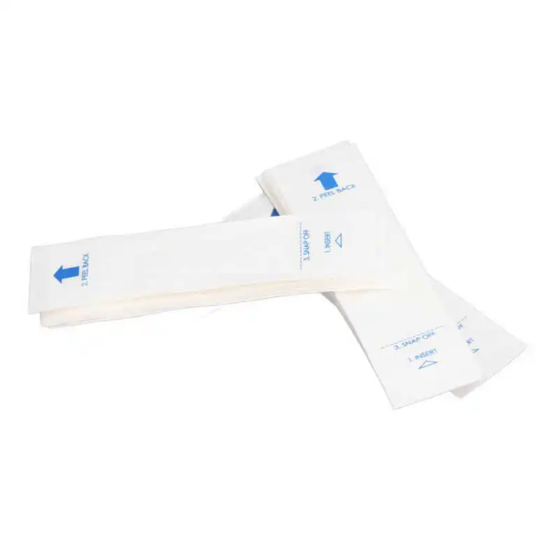 50PCS Thermometer Probe Cover PE Film Paper 9.5x2.5cm Disposable Accurate Reliable Thermometer Probe Cover Set 4