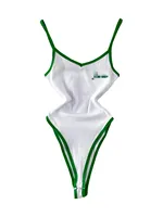 Foamlina Summer Spice Girl White Suspender Vest Bodysuit Top Women's Retro Slim and Skinny Sleeveless Bottom Jumpsuit Top - Image 6