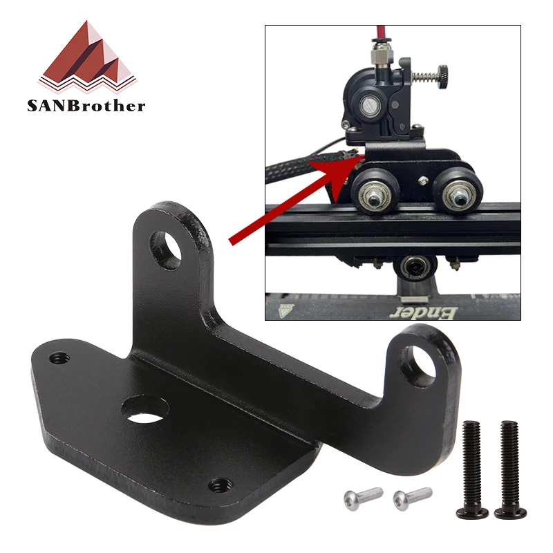 

Extruder Mounting Bracket 3D Printer parts For Extruder V1.5 / CR-10 / Ender-3 Metal Extruder Aluminium Alloy Bracket