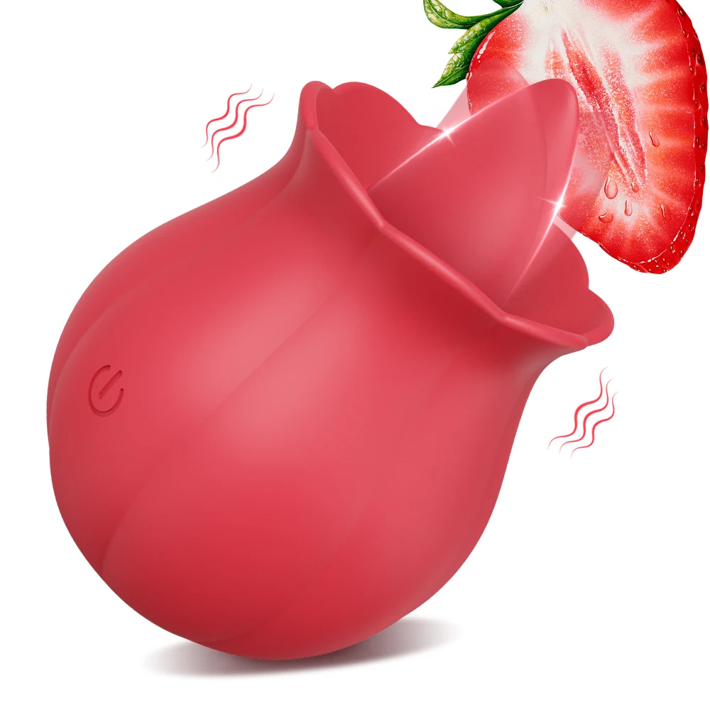 Sex Toys Tongue Licking Vibrator Masturbation Clitoris Stimulator Rose-Sucking Vibrator Women Couple Vibration Adult Supplies