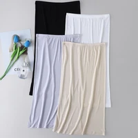 Sous-robe en pure soie pour femme, jupe mi-cuisse à porter sous une robe, sous-vêtement d'été, chemise de nuit 4