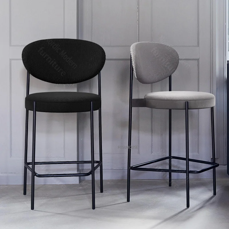 Tanie Nowoczesne, minimalistyczne tkaniny krzesło barowe dla meble barowe światła luksusowa
