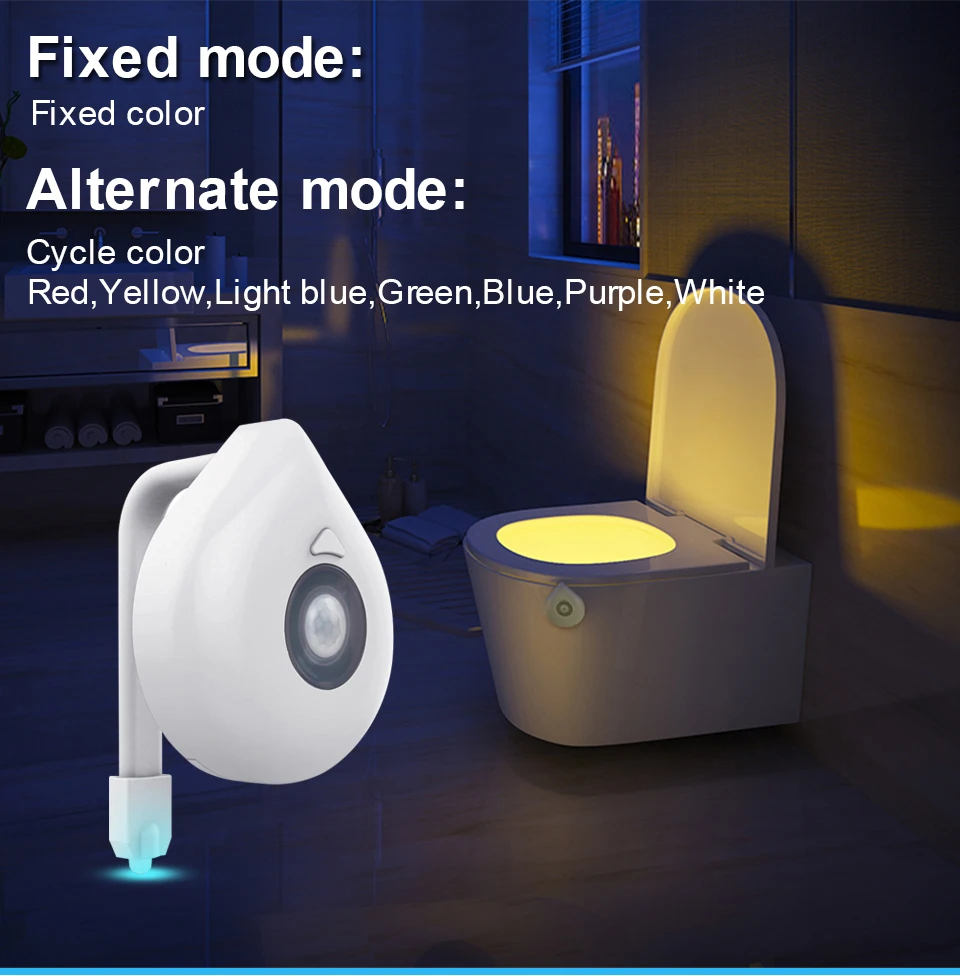 Lighting Led Light Wc Toilet Bowl Sensor  Led Toilet Bathroom Light Bowl -  2pcs - Aliexpress