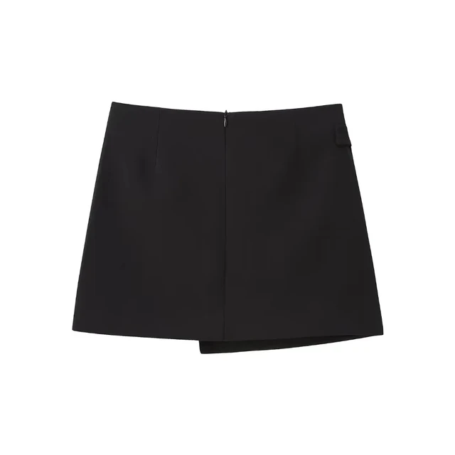 TRAFZA-Mini-saia feminina estampada de cintura alta com zíper, roupas  femininas, streetwear casual, moda verão, novo, 2023 - AliExpress