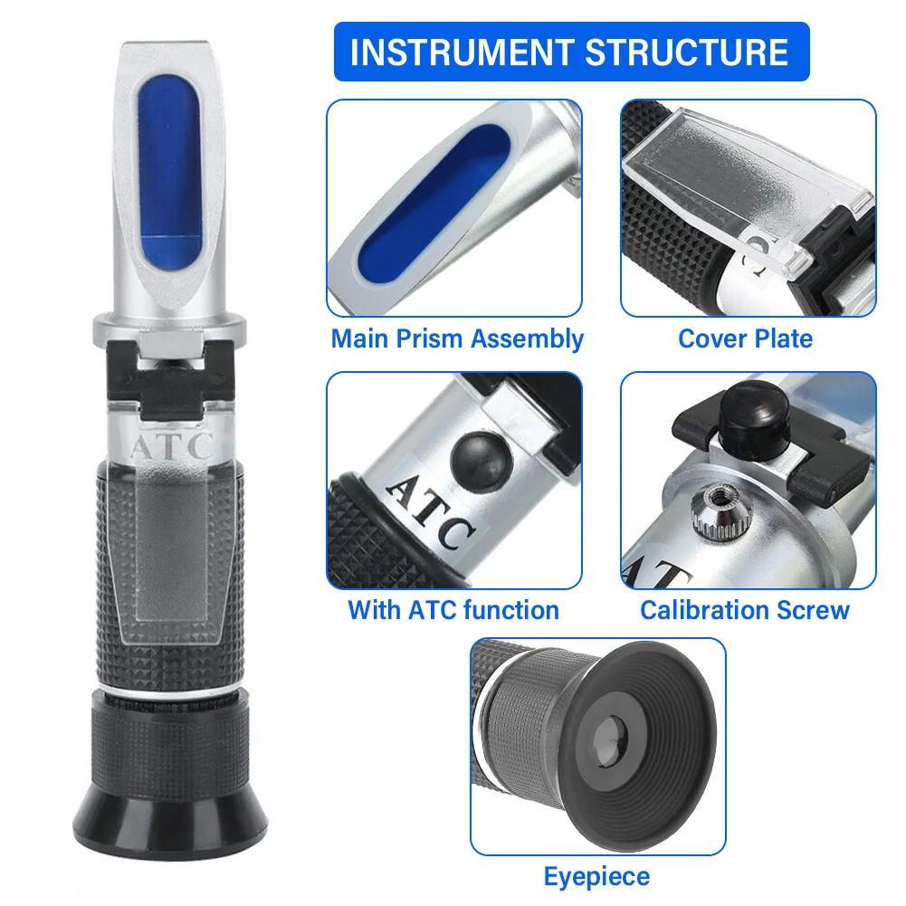 Yieryi 0～20% Milk Refractometer Handheld Milk Concentration Meter ATC Professional Digital Milk Purity Analyzer Tester images - 6