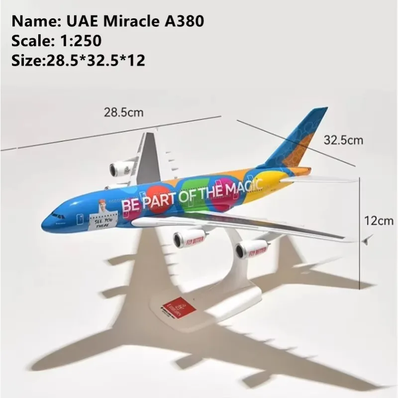 United Arab Emirates UAE Etihad Airways Airbus A380 plastic