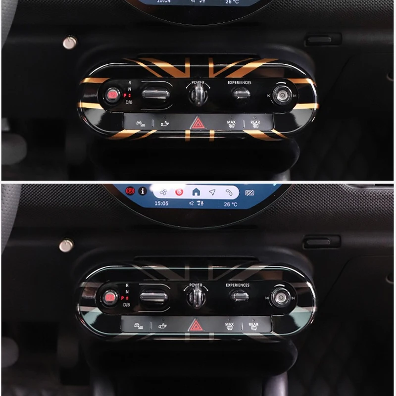 Auto Zentrale Steuerung Taste Rahmen Trim ABS Für Mini Countryman U25 Cooper E SE J01 EV J05 Aceman 2024 2025 Styling Zubehör – Detail 6