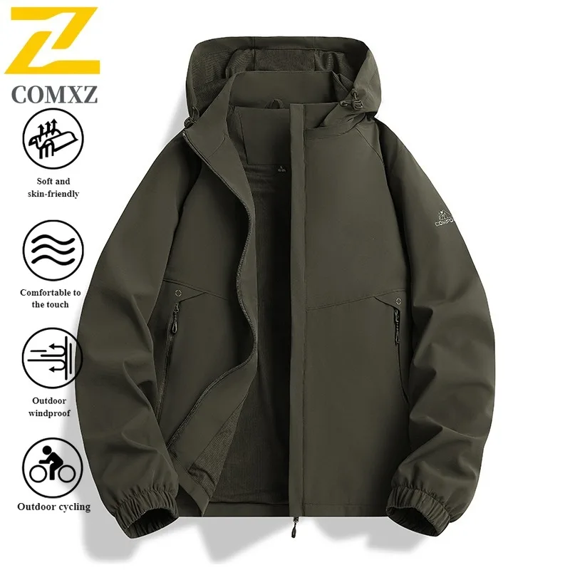 EiAO Jacket Spring Couple's  Windproof Waterproof Lightweight Outdoor Coat for Hiking Camping Fishing Business Casual Wear 2025