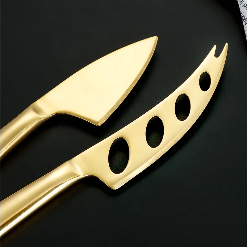 Stainless Cheese Knife Multi-purpose Butter Spreader Cheese Cleaver Slicer Mirror Polish Utensils Set Pizza Bread Scraper