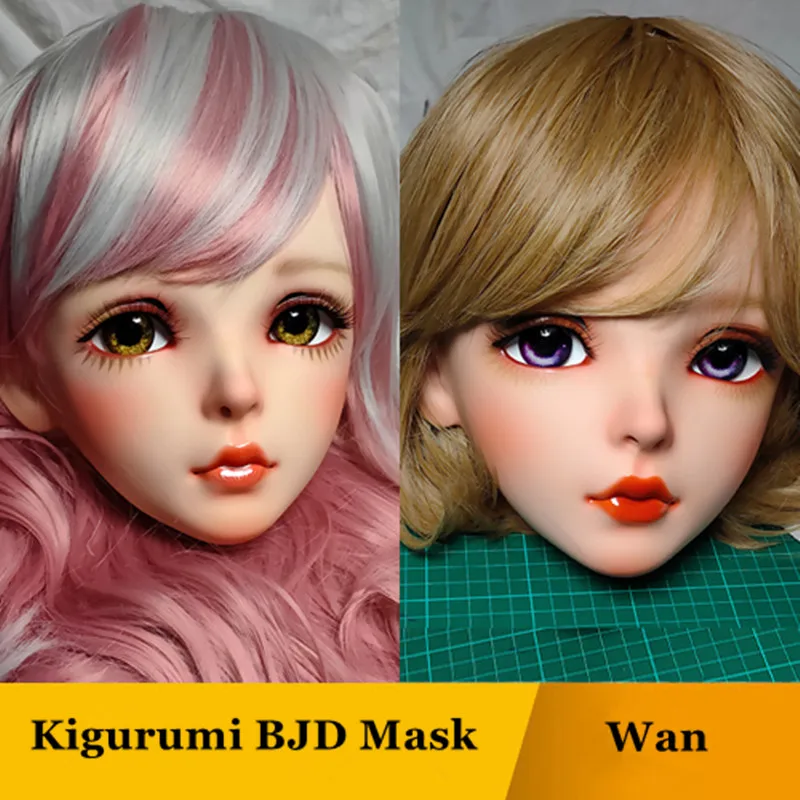 GL Wan) Silicone Latex Kigurumi Mask Novelty Special BJD Doll Halloween Cosplay Masks Crossdressing Japanese Anime Mask - AliExpress Mobile