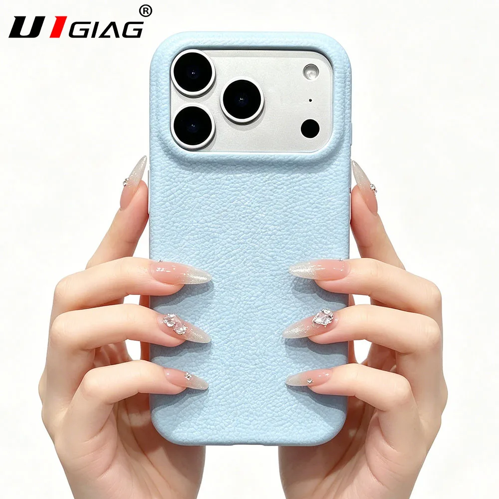 Luxury Ultra-Thin Leather Silicone Textured Soft Case - Candy Color Edition