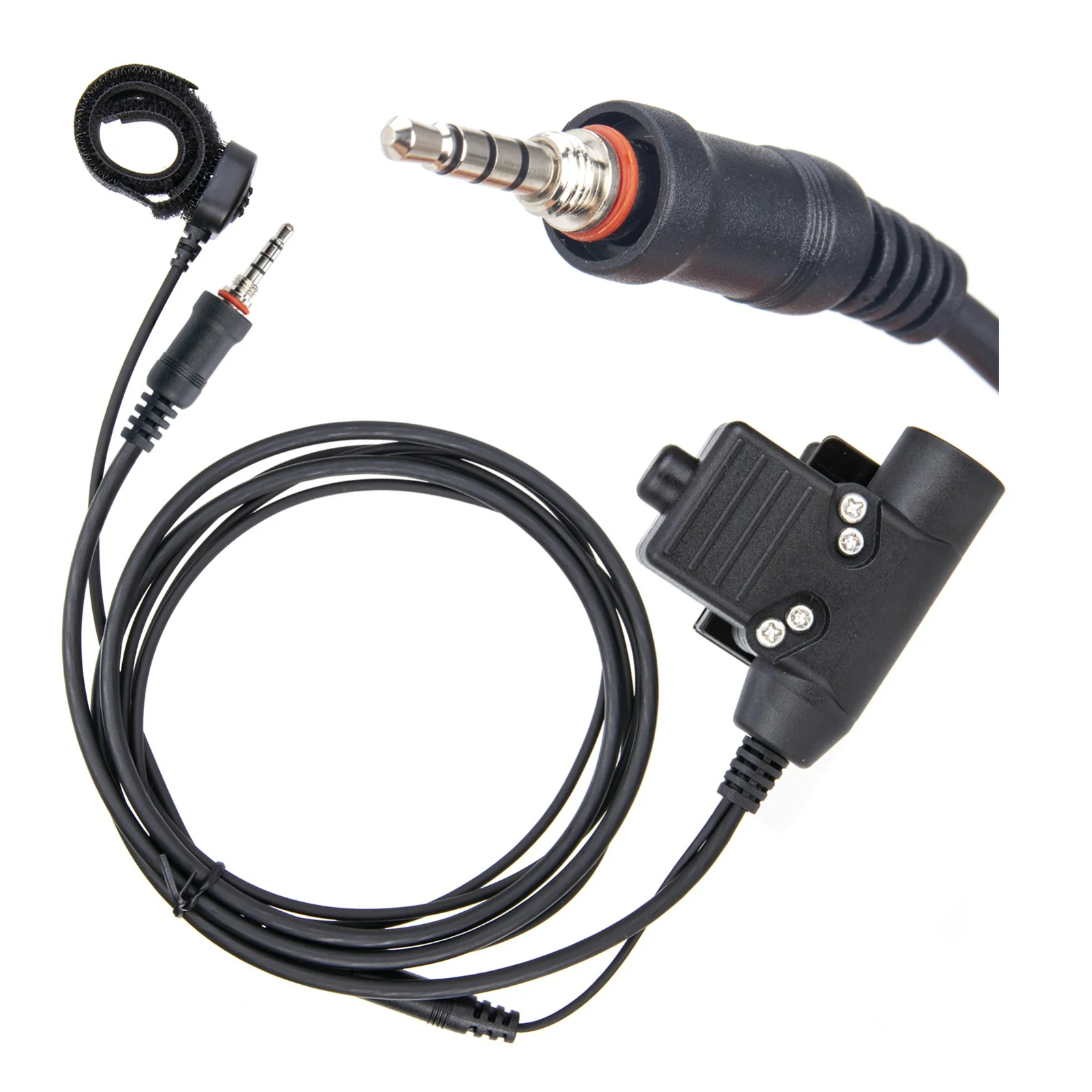 High Strength U94 PTT Finger Microphone Adapter for Vertex VX-6R VX-7R VX-127 VX-120 FT-270 Radio Walkie Talkie