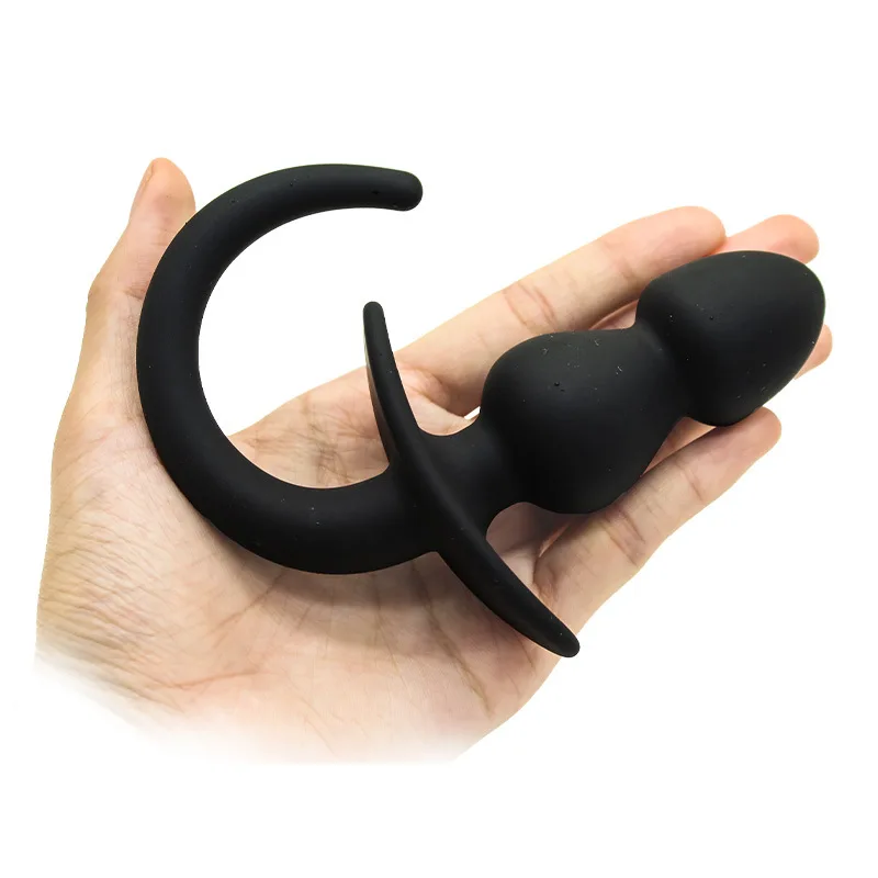 Plug anal en silicone avec queue g-spot stimulateur pour bdsm_voghion.com
