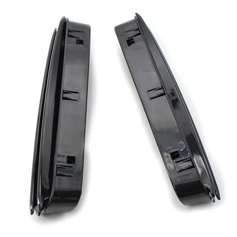 A30F-1Pair 자동차 사이드 윙 펜더 에어 플로우 벤트 그릴 그릴 BMW E60/E61 E39 M5 글로시 블랙