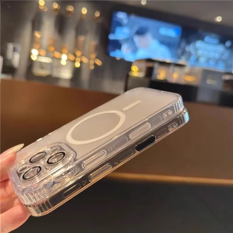 Translucent Clear Case with Camera Protector and Control Button