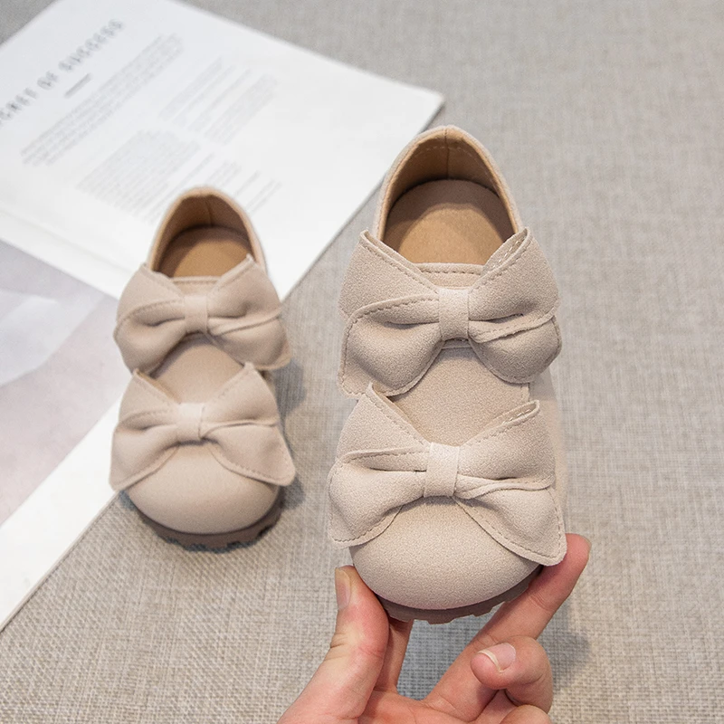 Leather Ballet Flats for Girls Autumn School Party