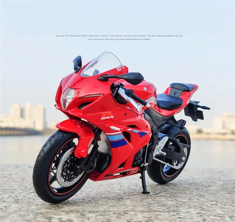 

1:12 сплав модель мотоцикла SUZUKI GSX-R1000 гоночная имитация отлитых металлических уличных моделей мотоциклов коллекция детских игрушек в подарок