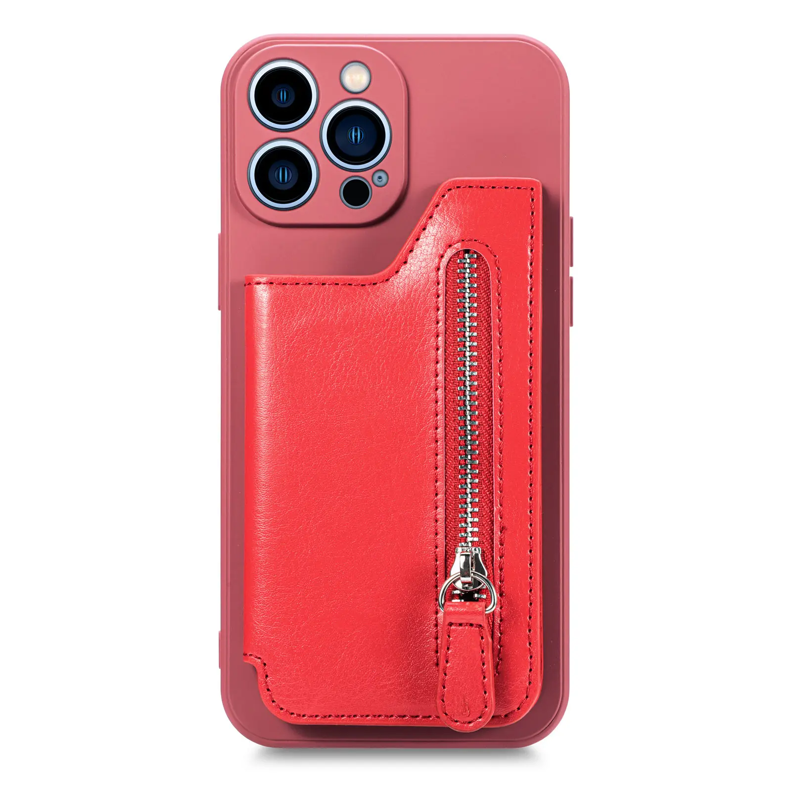 Zipper Cards Holder Leather Wallet Phone Case For iPhone 14 13 Pro Max 12 11 13Mini XS X XR 6 8 7 Plus SE 2022 Anti-drop Cover