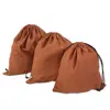 1PCS Suede Drawstring Handbag Travel Drawstring Tote Clothes Storage Dust Cover Bag Storage Bag 1