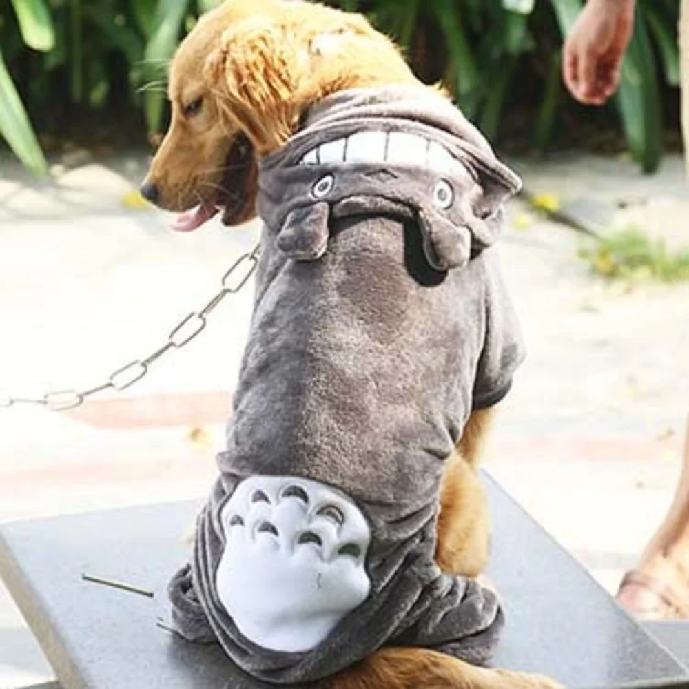 

Winter Dogs Hoodies Pet Dog Clothes Fleece Warm Sweatshirt Medium Large Dogs Jacket Clothing Pet Costume