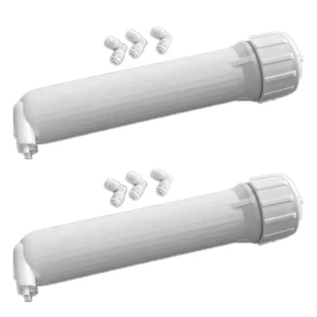 Top Sale 2X 1812/2012 Reverse Osmosis RO Membrane Filter Housing 1/4 Quick Links Kitchen Water Purifier Parts