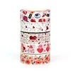 NEW 1PC 10M Decor Cute Flower Hearts and Lips Eco Paper Valentine Washi Tape for Scrapbooking Journaling Masking Tape Stationery 5