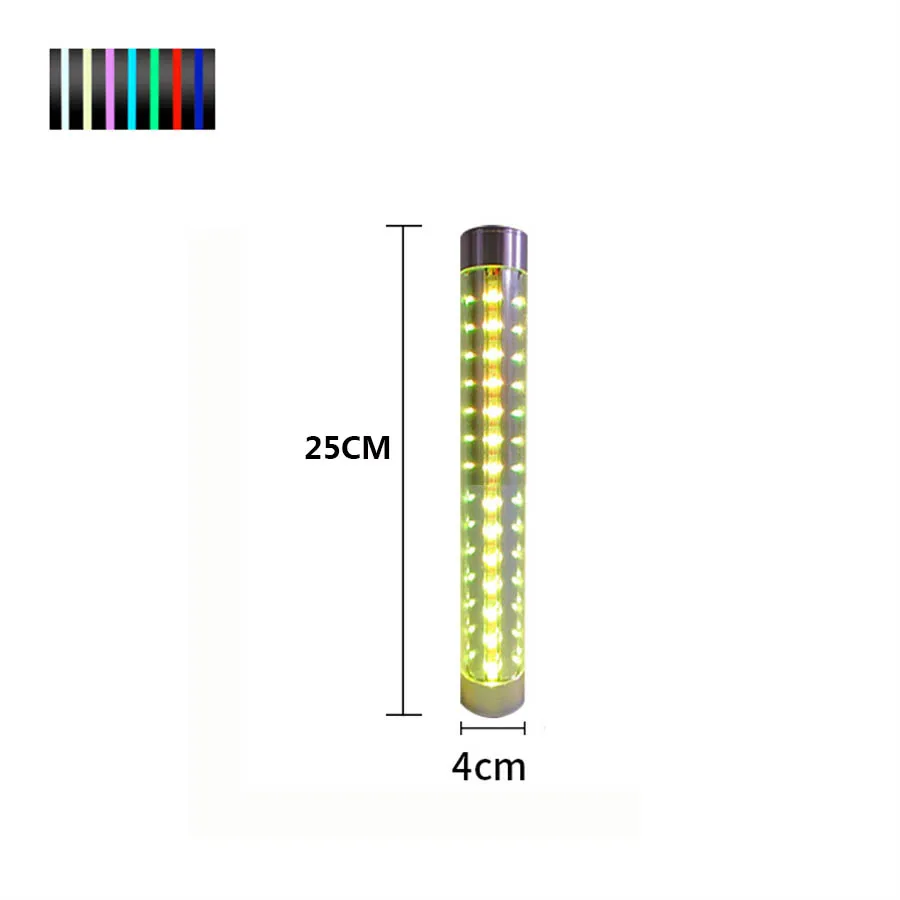 thumbnail image 1 of Barra de luz LED estroboscópica RGB intercambiable, luz recargable para tapón de botella de vino, luz de destello para servicio de fiesta, 1 of 5