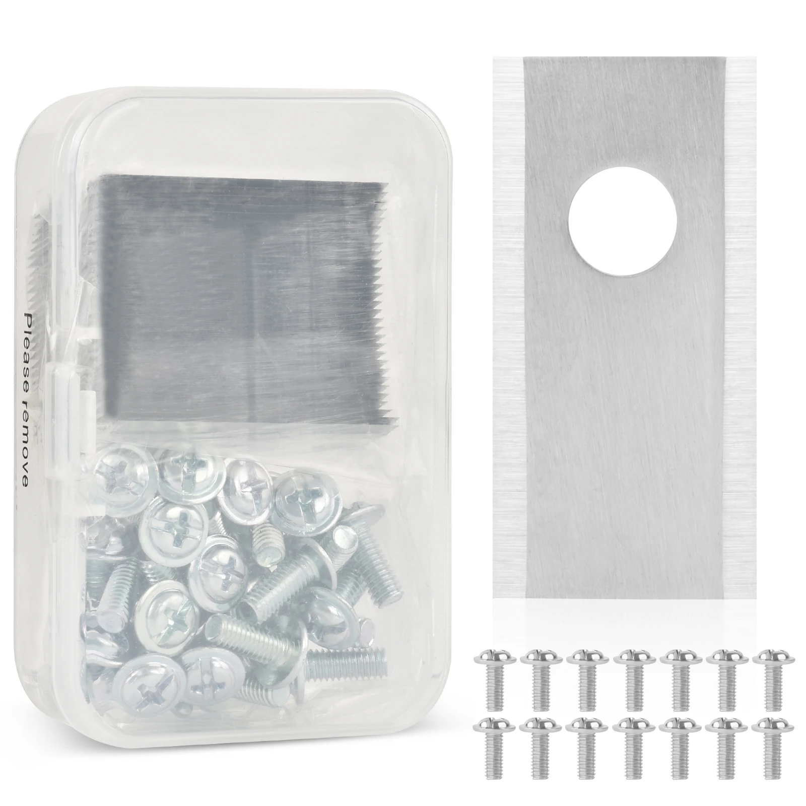 30pcs Trimmer Blade Replacement Lawn Mower Blade with screw for Worx LandXcape Garden Titanium Robotic Lawnmower Garden Tools 6