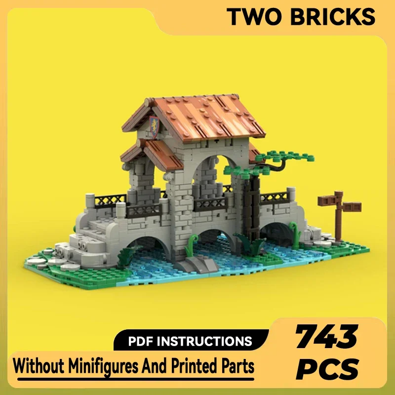 

Moc Building Bricks Military Fortress Model Lion Knights' Bridge Technology Modular Blocks Gift Christmas Toys DIY Sets Assembly