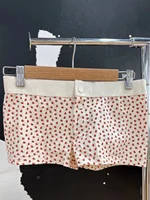 Strawberry Vest Shorts 2 Pieces Set Woman Eyelet Bow Slim Tank Top with Elastic Waist Patchwork Straight Short Pant Sweet Sets - Image 6