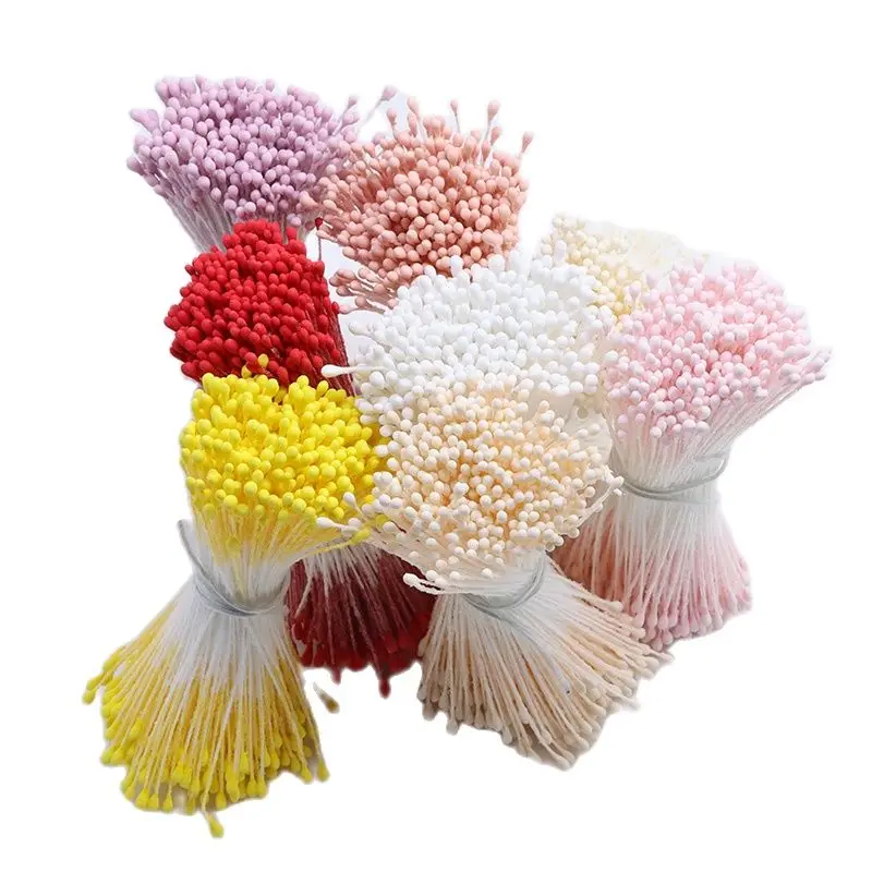 

380 шт. 1 мм двойные тычинки DIY искусственные мини цветочные тычинки pistil Muted Color тычинки