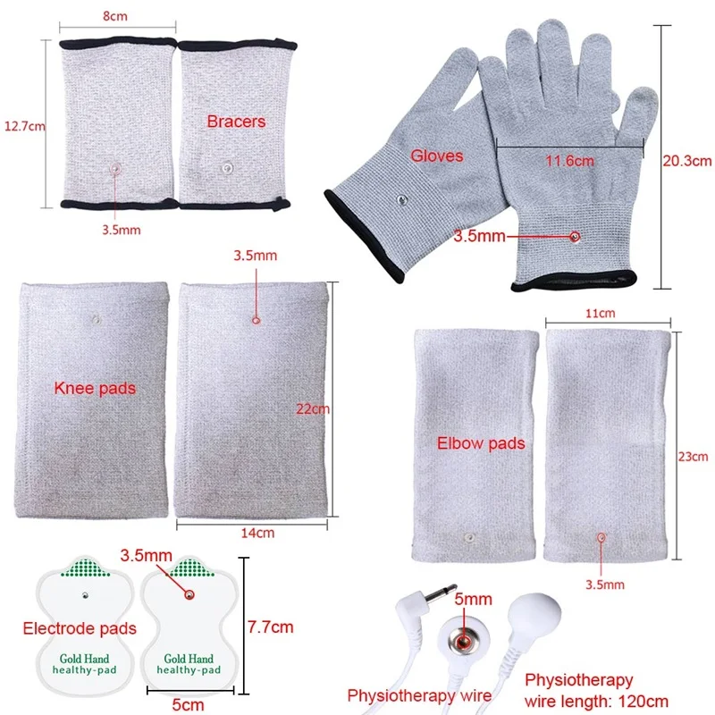 Massage Accessories for Physiotherapy Tens Massage Machine electrode pads,muscle stimulator