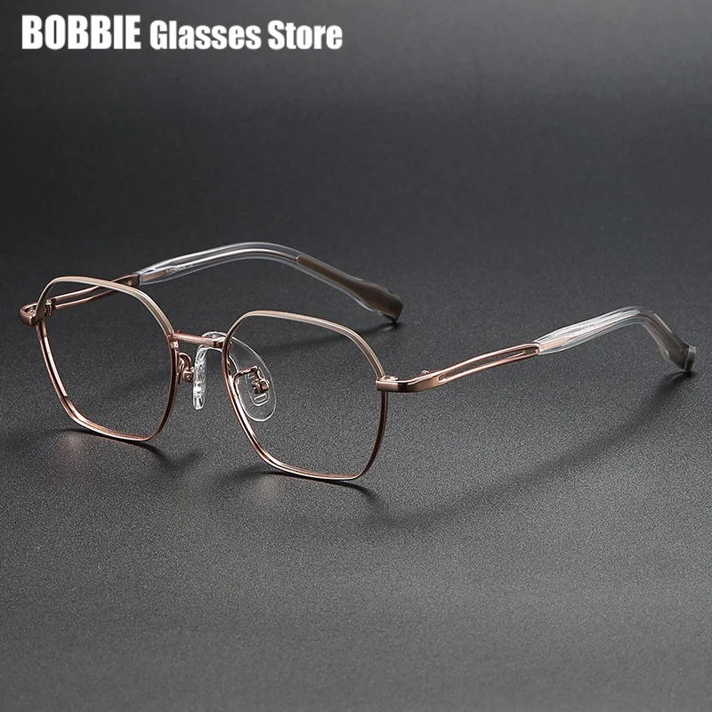 New Teenager Titanium Frame Glasses 80936 Student Eyeglasses Small Fashion High Quality Polygon Myopia Eyewear Boy Girl Kid