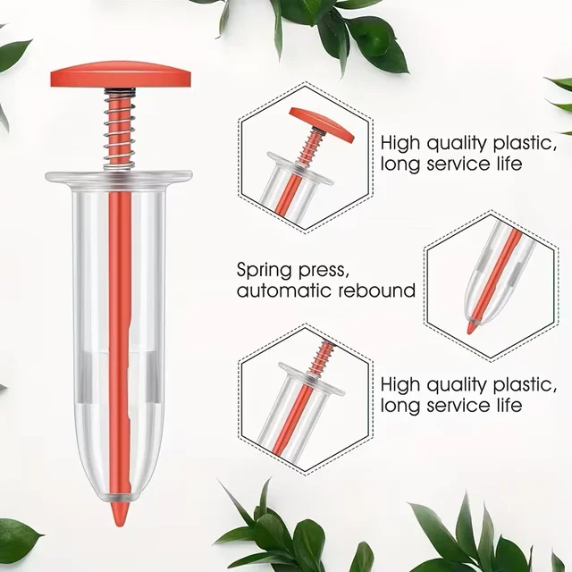 Portable Seed Dispenser-Easy-to-Use Manual Seeder for All Seeds, Ideal Garden and Lawn Care Tools, Seed on Demand Disperser 3