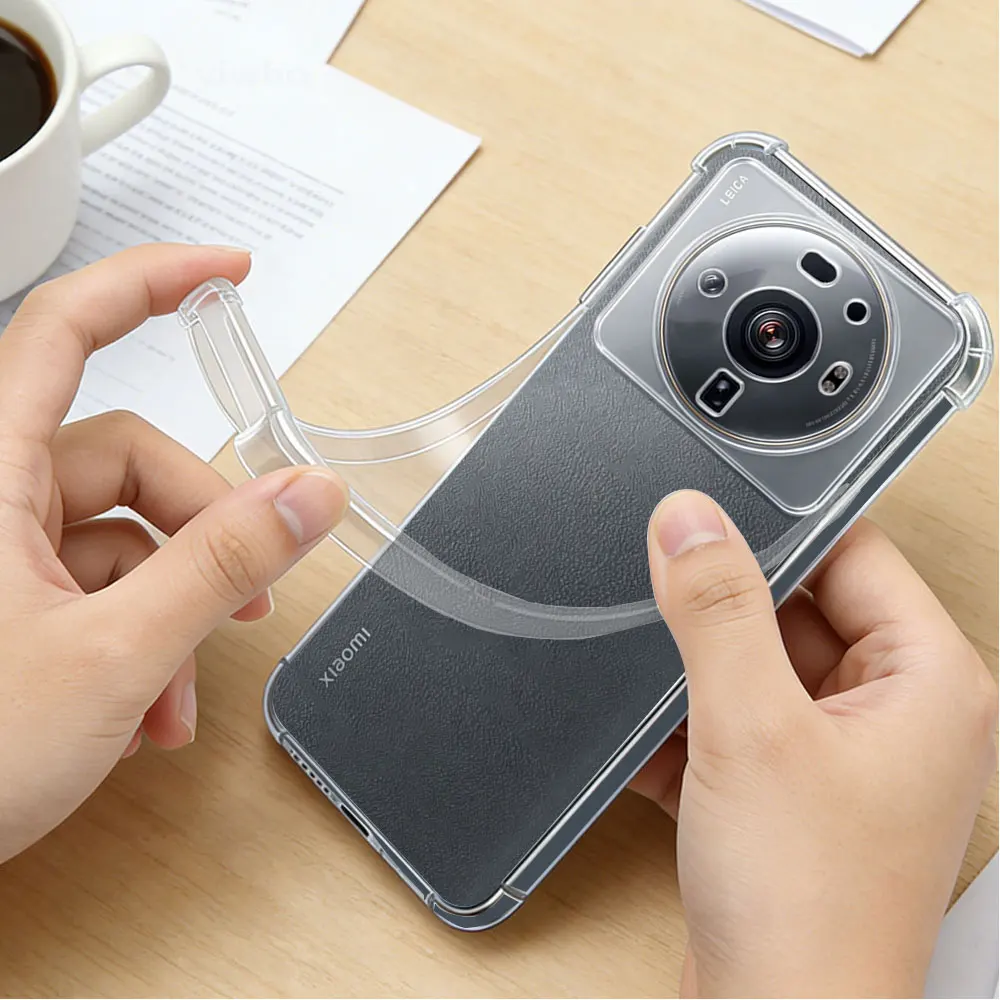 Crystal Clear Transparent Slim Soft Case with Corner Protection and Precise Cutouts