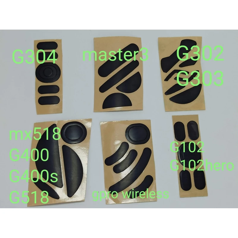 Vendita Calda 1Set Piedini Per Mouse Pattini Per Logitech Master 3/G302 G303/Mx518 G 400/G304/G102/G Pro Mouse Wireless D5Qc