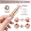 2 in 1 Women's Electric Epilator USB Charging Portable Hair Remover Bikini Painless Shaver for Women Body Facial Eyebrow Trimmer 3