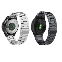 For Garmin Fenix 6 6S 6X 5X 5 5S 3 3HR Forerunner 935 945 26mm 22mm 20mm stainless steel quick release strap metal bracelet